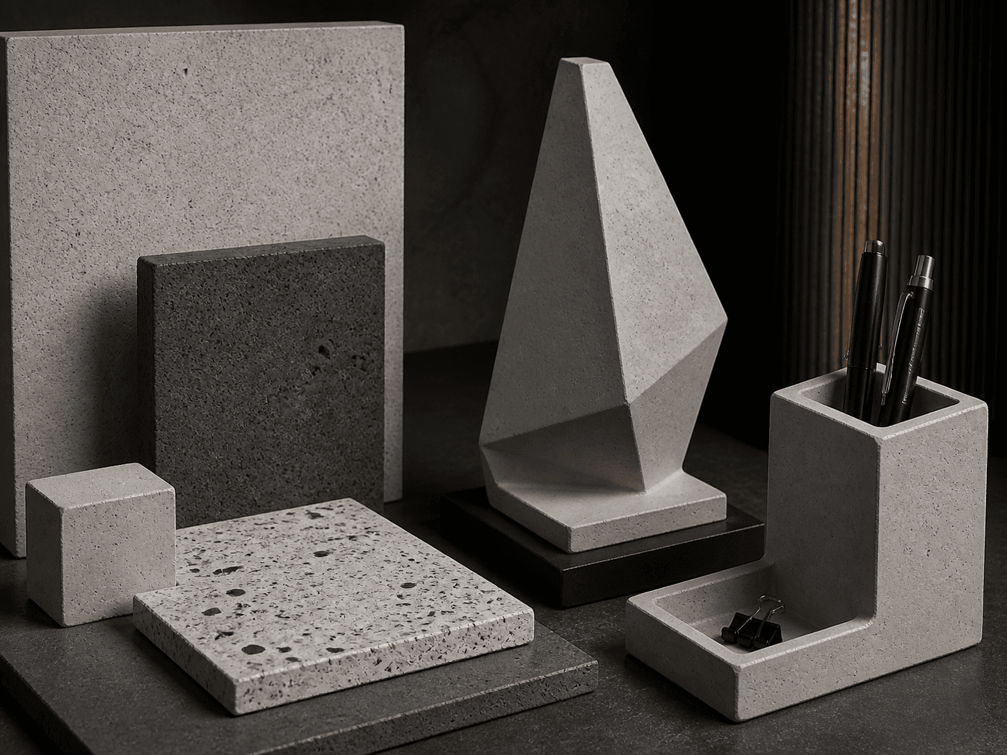 Concrete samples and finished product applications
