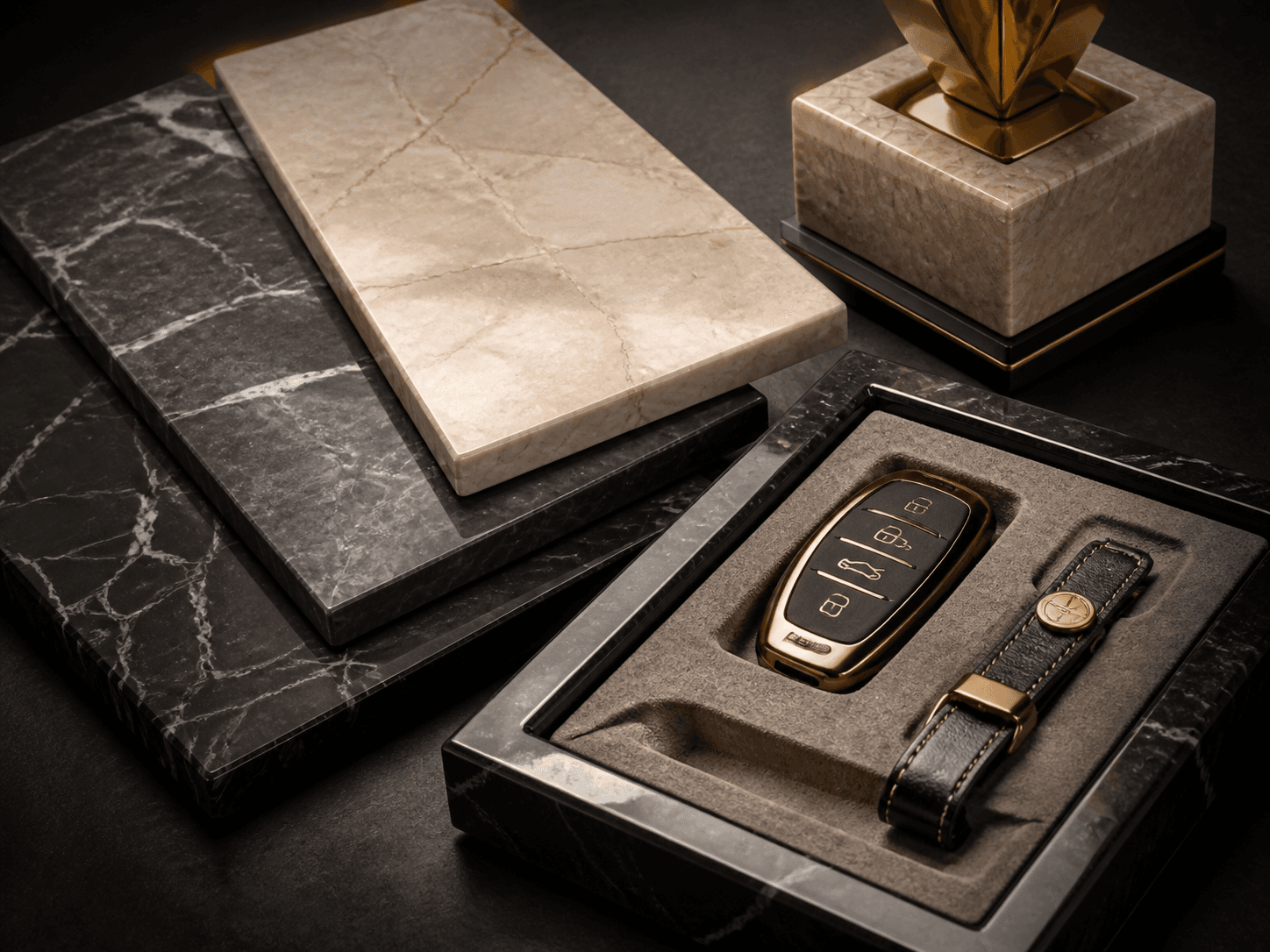 Marble samples and finished product applications