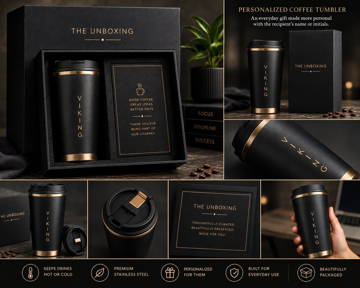 Personalized coffee tumbler gift under a modest budget