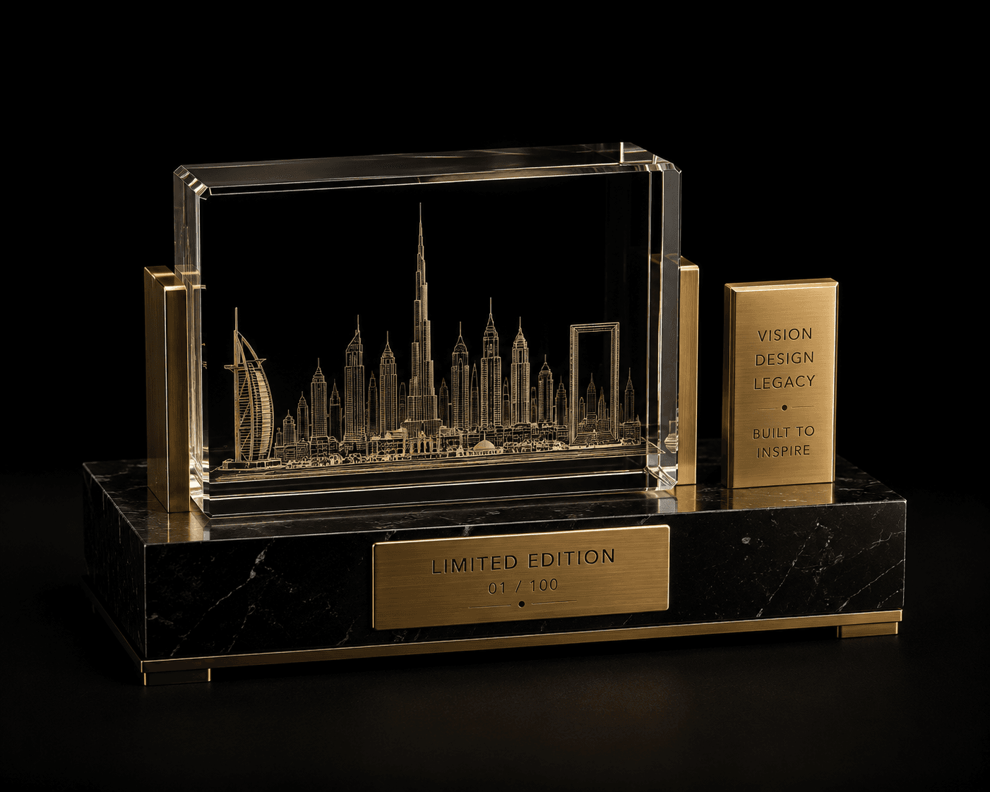 A limited-edition desk sculpture that transforms iconic architecture into a timeless statement of vision, achievement and legacy.