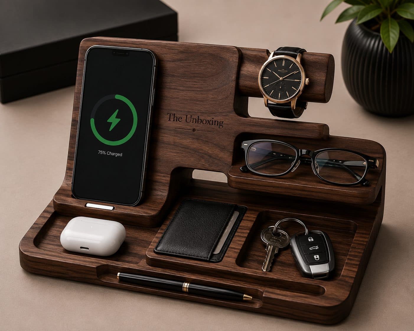 Walnut Charging Dock