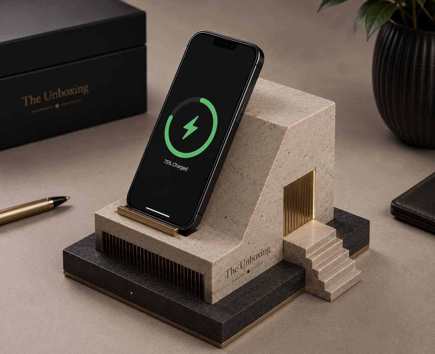Architectural Phone Charging Dock