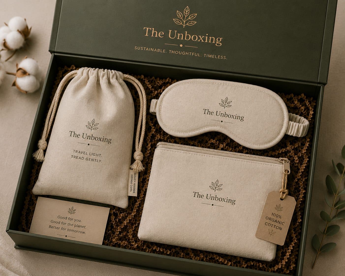 Organic Cotton Travel Kit