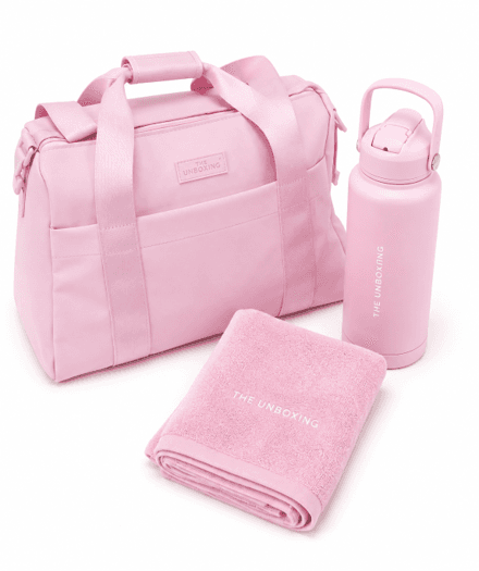 Pink Gym Essentials Set