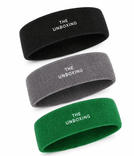 Ribbed Sweatband Set