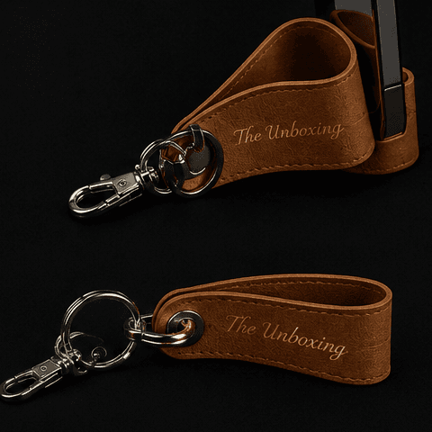 Leather Loop Grip Keychains