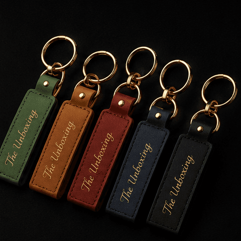 Leather Strip Keychain Range