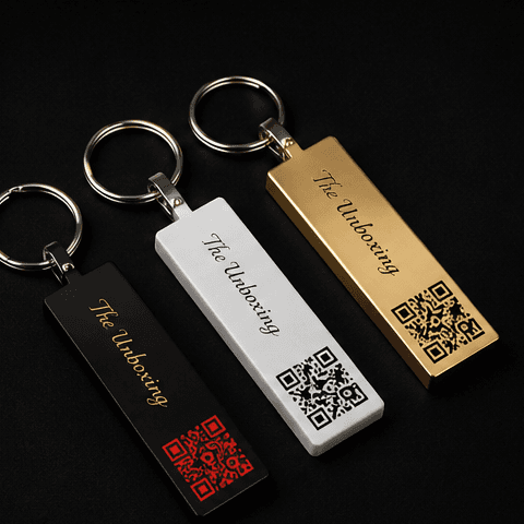 QR Pillar Keychain Set