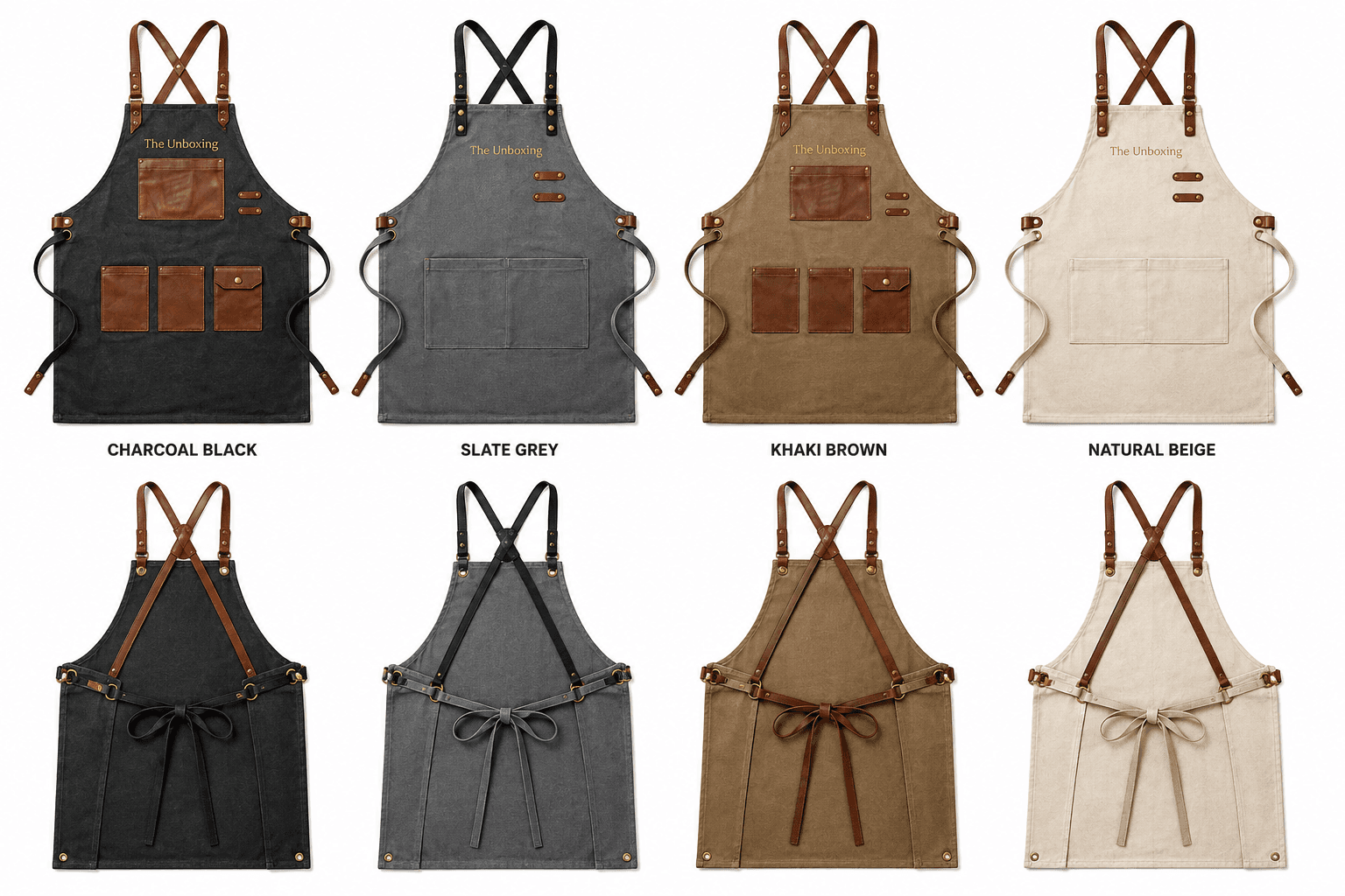 Cross-Back Canvas Apron
