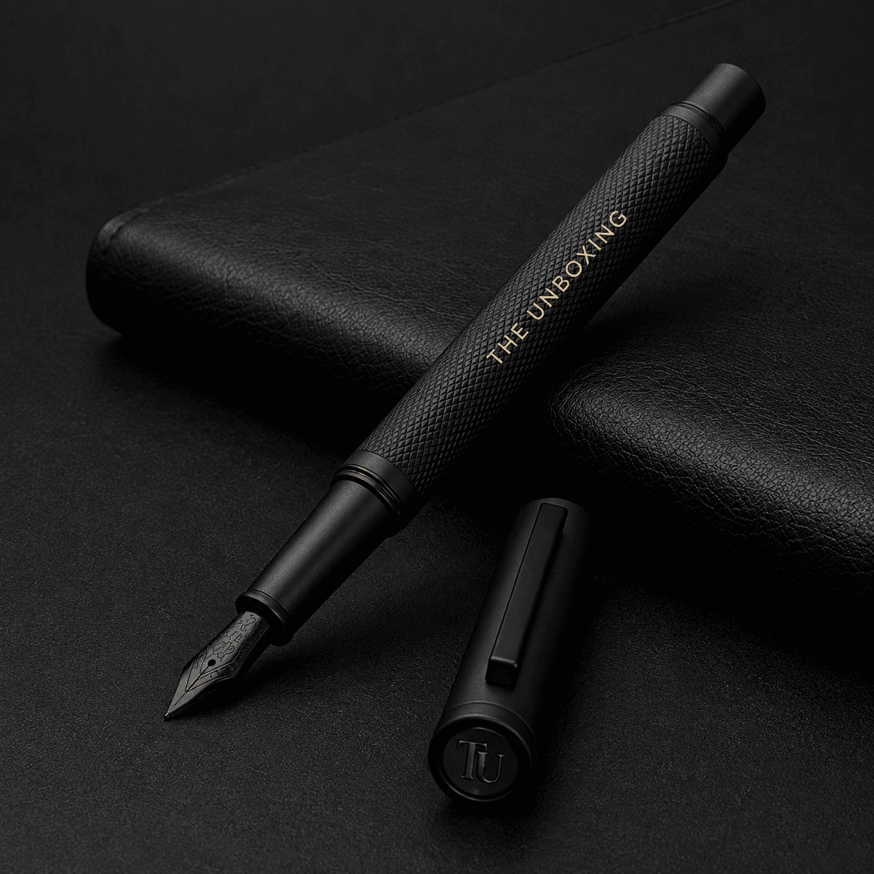 Fountain Pen on Leather