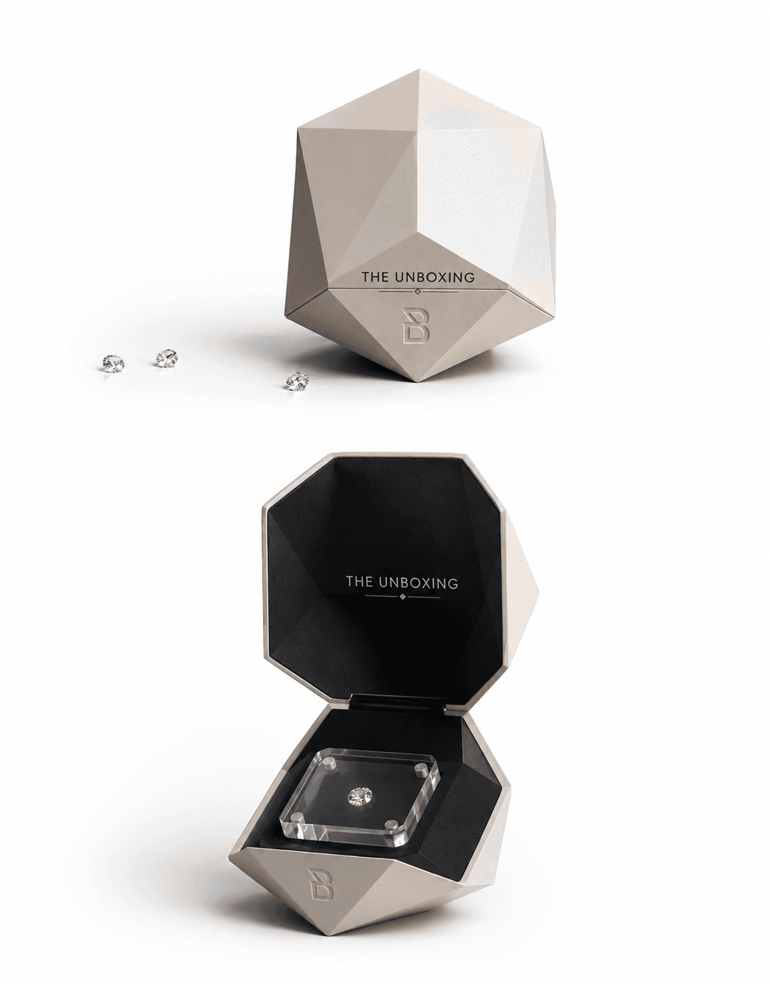 Geometric Gemstone Box