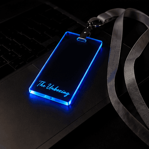 Blue Keyboard Staff Badge
