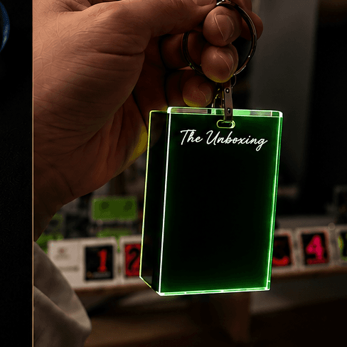 Green Keychain Staff Tag