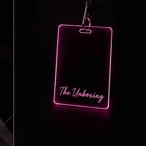 Pink Standing Staff Badge