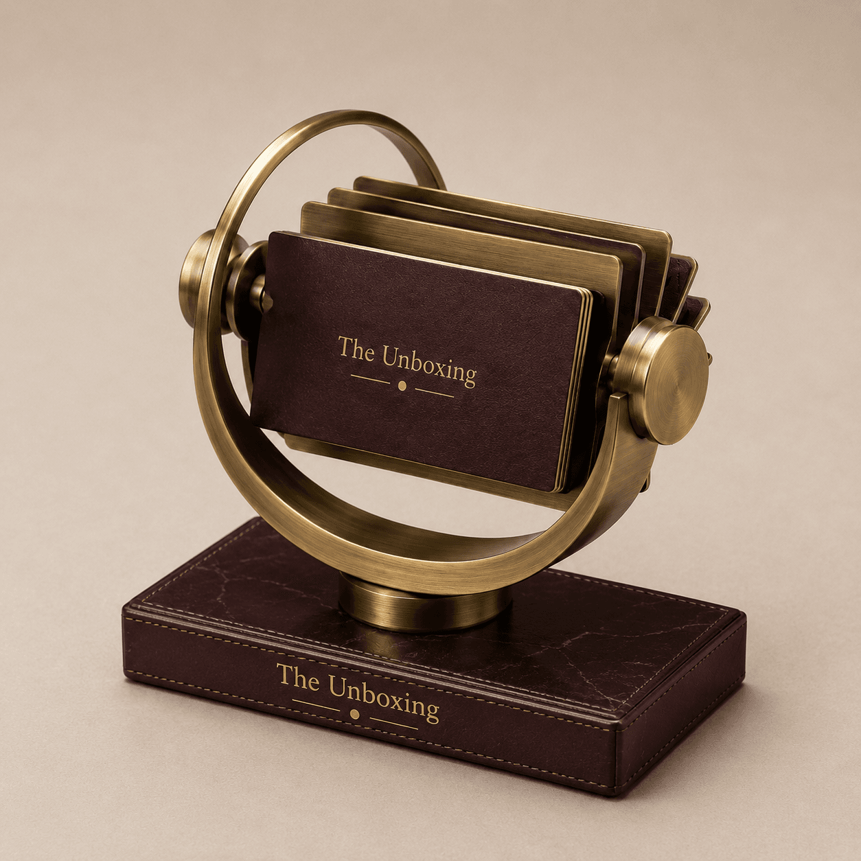 ROTATING BUSINESS CARD SCULPTUREMake every introduction memorable.
