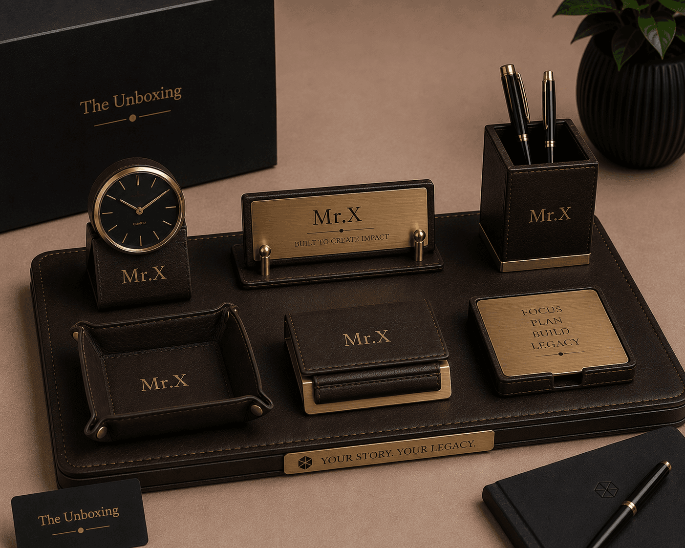 THE FOUNDER’S DESK SETYour story. Your desk. Your legacy.