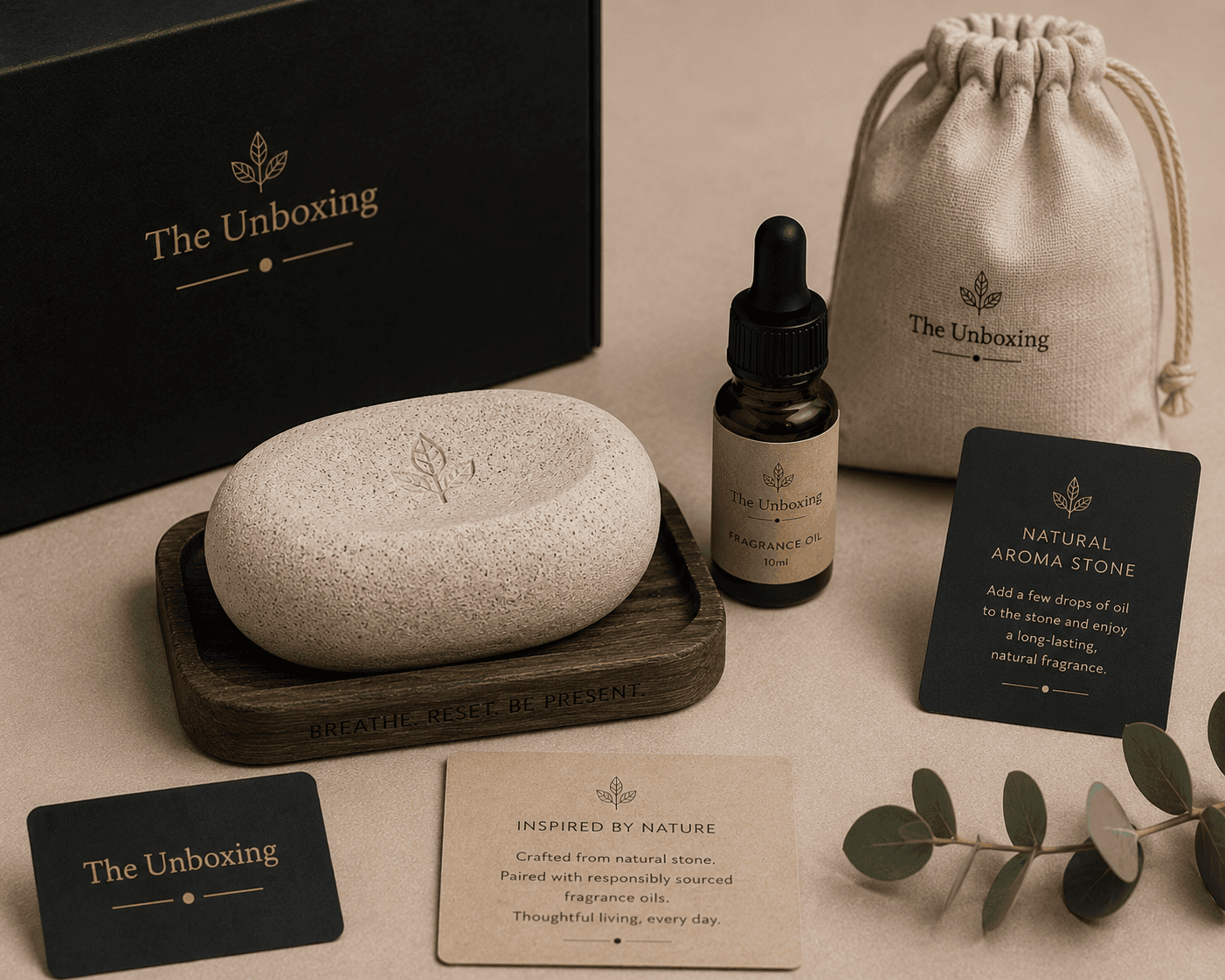 THE NATURAL AROMA STONEScent, shaped by nature.