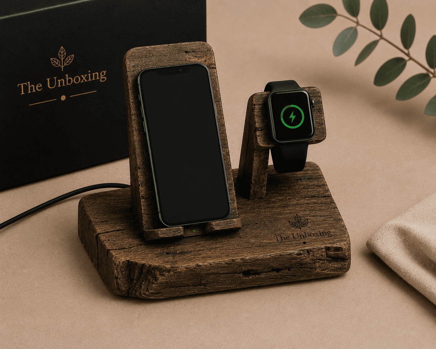 RECLAIMED WOOD CHARGING DOCKReclaimed by nature. Recharged for today.